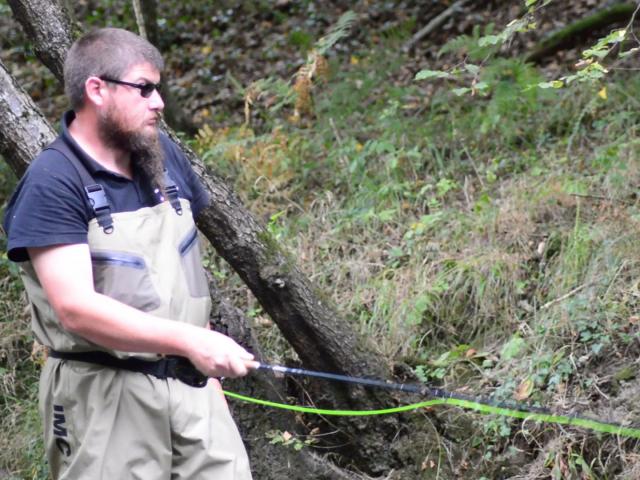 Julien, Pêche à la mouche en Creuse