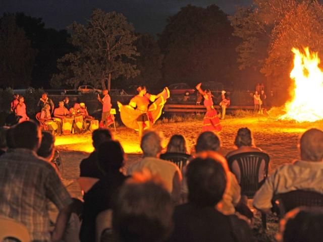 Concert sur la plage de la Naute à Champagnat