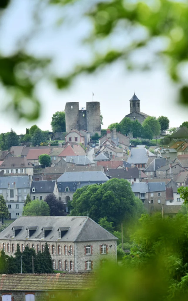 Vue sur Crocq dans la creuse