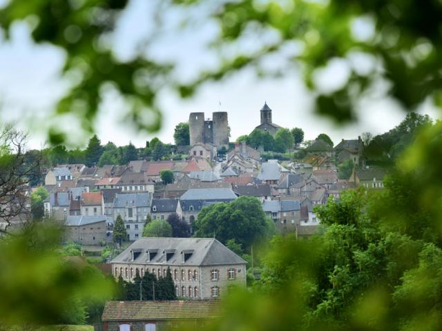 Vue sur Crocq dans la creuse