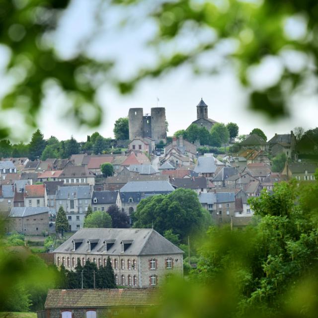 Vue sur Crocq dans la creuse