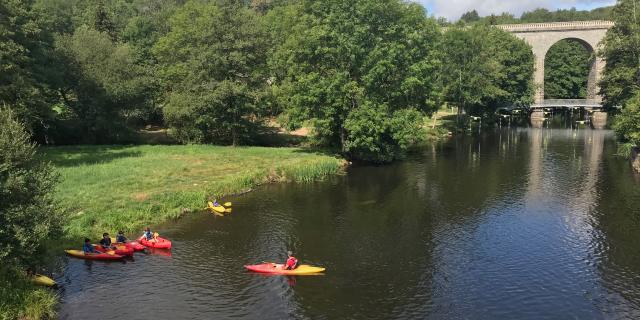 Canoë en Creuse - Viaduc de Glénic