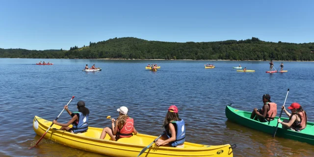 Canoé à Vassivière ©J.Damase