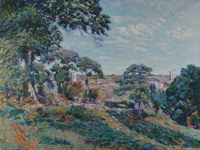 Alluaud Vue De Crozant Musee Gueret