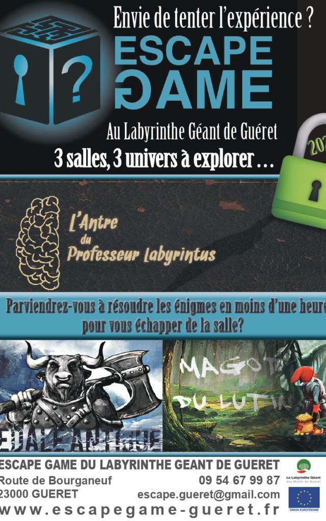 Visuel - Flyer Escape Game Guéret 2023