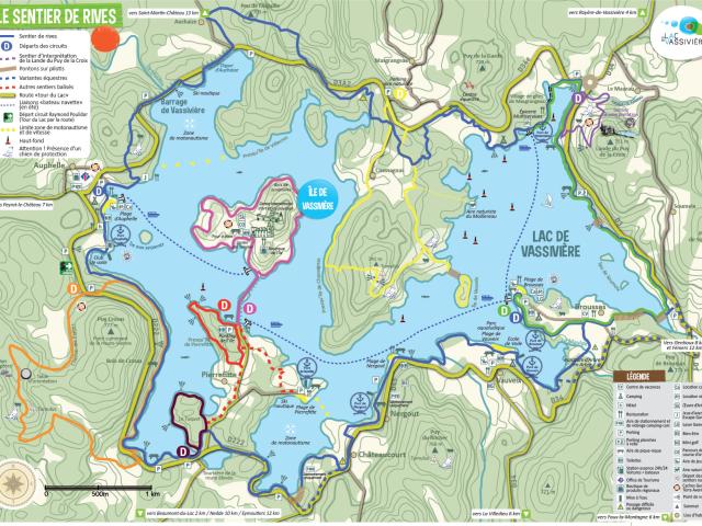 Plan Sentier de rives Vassiviere