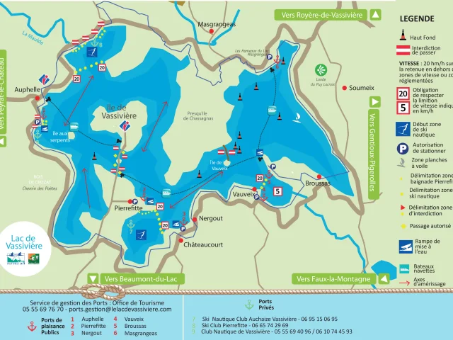 Carte simplifiée navigation 2024