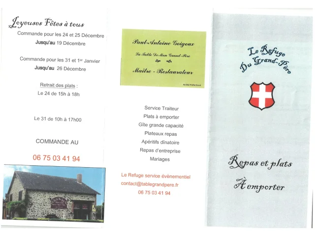 Carte Fetes Le Refuge Du Grand Pere 1