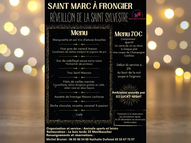 Soiree Du Nouvel An Saint Marc A Frongier