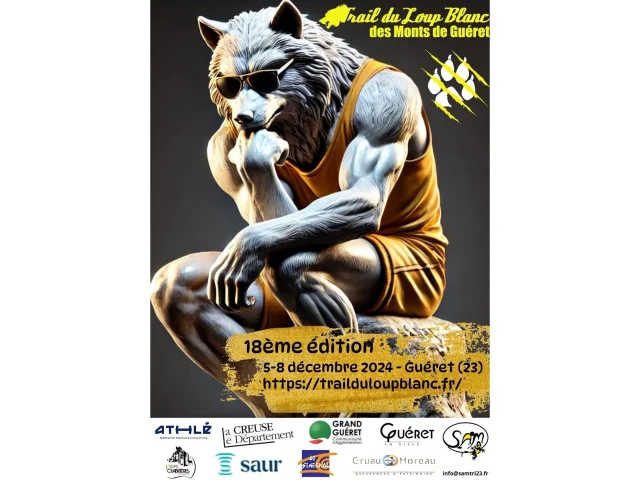 Trail Du Loup Blanc 2024 Affiche