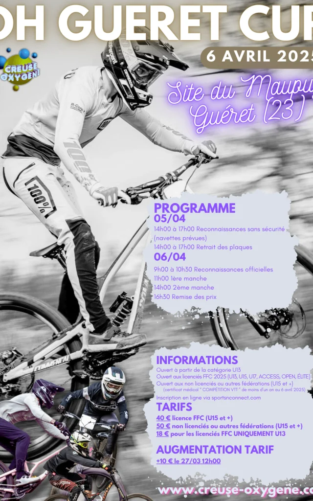 Programme DH Guéret Cup 2025